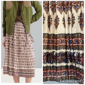 Madewell Paisley Midi Skirt